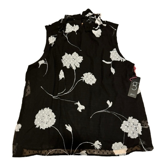 Gibson high neck bow back top! 1X - Picture 2 of 9